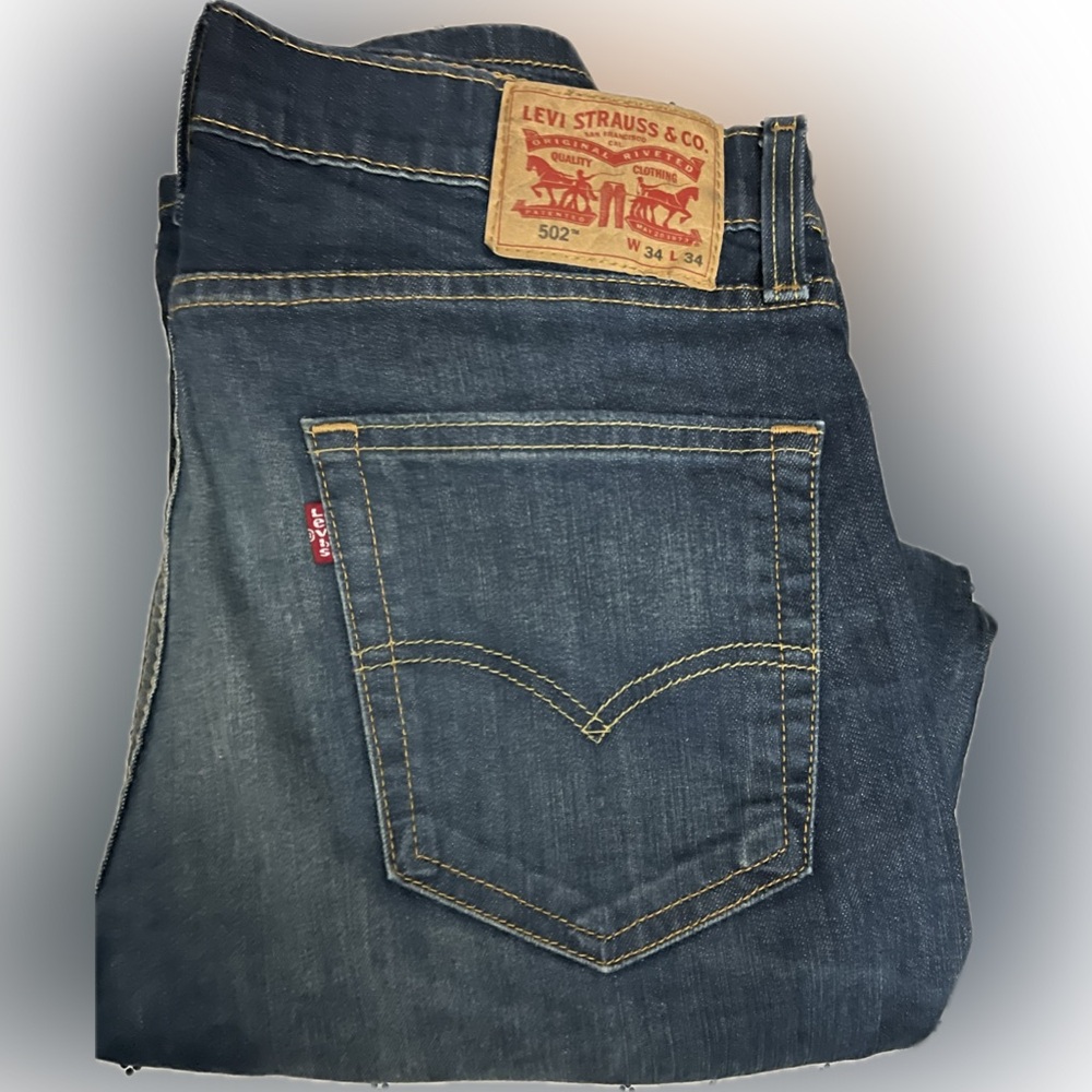 Levi Strauss 502 Blue Jeans Size 34x34